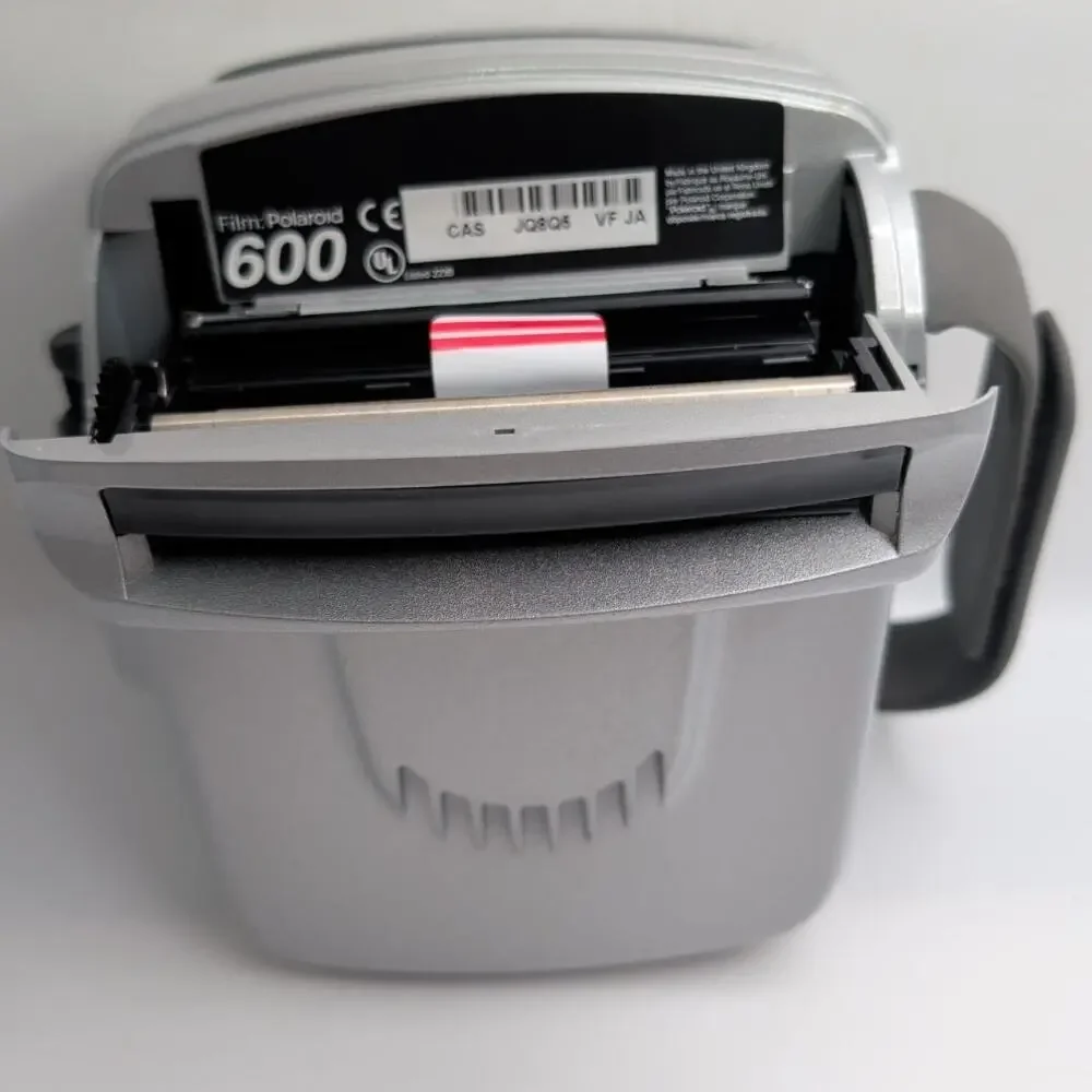 Polaroid P600 Instant Film Camera Silver With Box, Instructions